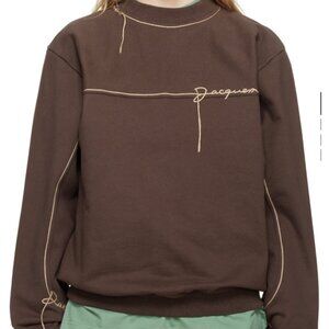 Jacquemus Le Raphia Brown Sweatshirt